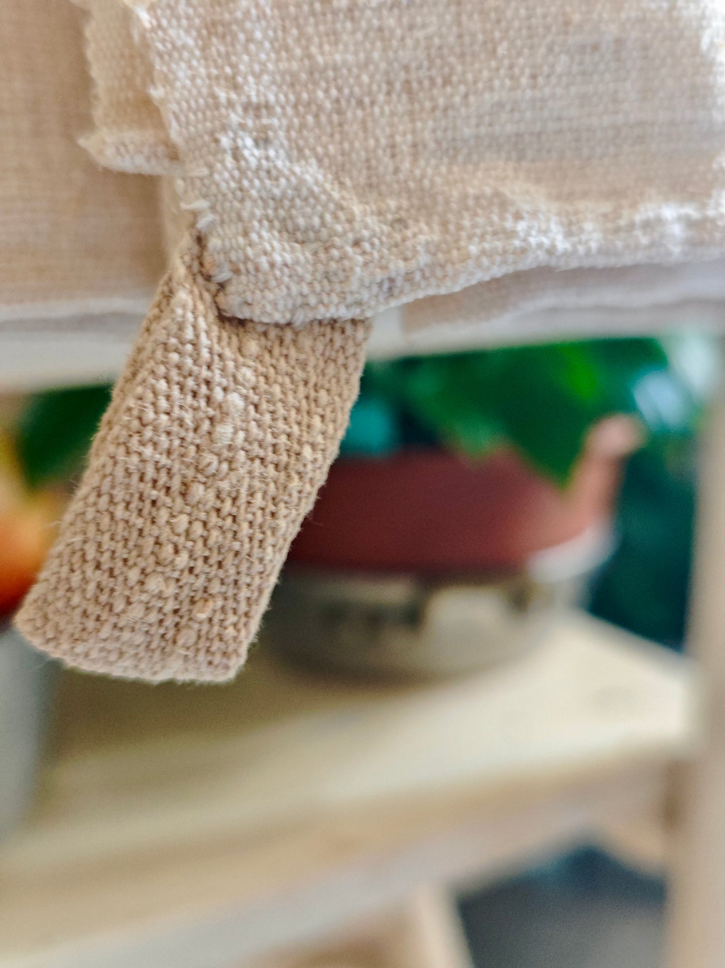 Two hemp tea towels with PG monogram